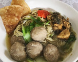 Foto langkah ke 3 dari resep Mie Ayam Jamur Bakso Hasibuan.