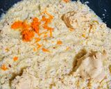 A picture of step 2 of Colourful Orange Barfi.
