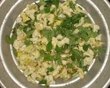 A picture of step 1 of Cauliflower meti sabzi/palya.