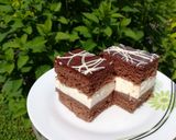 Ciasto tortowe z budyniem j kremem jogurtowym krok przepisu 4 zdjęcie