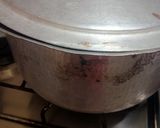 A picture of step 12 of Ombre cake(without oven).