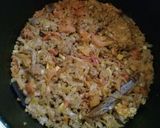 A picture of step 2 of Palak Qeema.