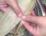 A picture of step 9 of Mushroom Tamales.
