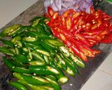 Foto langkah ke 1 dari resep Tumis kambing cabe ijo.