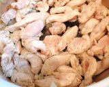Tejszínes kapros - gombás csirke rizzsel recept fázis 2 fotója