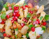 A picture of step 6 of ⭐ Diet Water Chestnut– Black Chickpea Bhel.