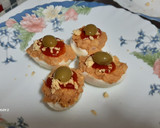 Foto del paso 5 de la receta: Huevos rellenos de atún, con carpaccio de calabacín