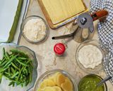 A picture of step 1 of Pesto alla Genovese Bundles.