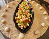 A picture of step 3 of Paneer chikpea salad.