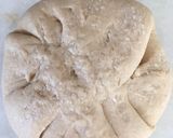 A picture of step 3 of Floral Chapati#themechallenge.