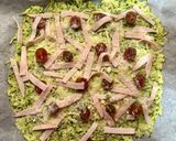 Foto del paso 9 de la receta: Pizza 🍕 de calabacín 🥒 con pollo 🍗y queso 🧀