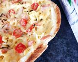 Une image de l'étape 6 de Pizza 🍕 wrap tagliatelles bacon 🥓 mozzarella gruyère râpé.