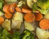 صورة لخطوة 3 من وصفة دجاج بالكريمه والفطر وخضار 🥦🍗
