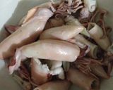 Foto langkah ke 1 dari resep Tumis cumi asin 🐙.