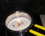 A picture of step 1 of Firni cake Malpua.