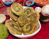 A picture of step 6 of Layered coloring mathri.