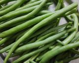 A picture of step 1 of Aloo and French beans.