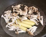 鮮菇肉片佐香蔥油醋醬的食譜步驟3照片
