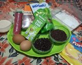 Foto langkah ke 1 dari resep Brownies Kukus Matcha Topping Glaze Matcha.