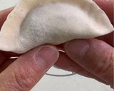 A picture of step 3 of Beef and Celery Dumplings （牛肉芹菜饺子）.