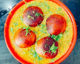 A picture of step 7 of Gulab Jamun ki sabzi.