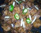A picture of step 4 of Spicy Potay Fry.