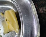 A picture of step 3 of Nutella and Banana sandwich made in Air fryer.