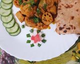 A picture of step 14 of Masla Bhey ki sabzi.
