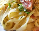 Foto langkah ke 3 dari resep Kwetiau Carbonara.