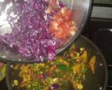A picture of step 3 of Butter Hot veg noodles.