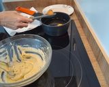 A picture of step 2 of Lenten Fritters with Custard.