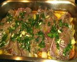 Foto del paso 3 de la receta Caballas con ajo y perejil al horno