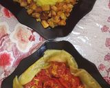 صورة لخطوة 3 من وصفة ارز مع بطاطا مقلية بالصلصة ولا أروع 🥘🥘🥘
