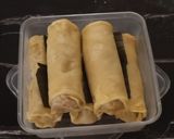Foto langkah ke 8 dari resep Egg Chicken Roll with Carrot.