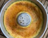 A picture of step 7 of Green Pudding with the hint of coconut powder and Pakola syrup.