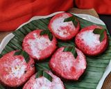 Foto langkah ke 8 dari resep Bingka/bibingkaan merah putih.