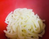 A picture of step 13 of Tempura Udon with Chikuwa and Nanohana (Spring Greens).