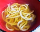 A picture of step 14 of Tempura Udon with Chikuwa and Nanohana (Spring Greens).