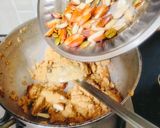 A picture of step 4 of (Khorak) winter special Sindhi Burfi (whole wheat flour sweet).