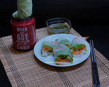 A picture of step 6 of Vietnamese style Cold Spring Roll with Fish Sauce.