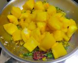 A picture of step 4 of Tapioca (Kappa) Kerala Style.