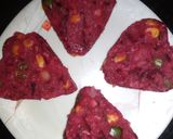 A picture of step 9 of Beetroot heart Patti.