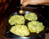 A picture of step 7 of Kaddu Ke Patte Ka Vada Orissa style.