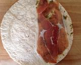 A picture of step 1 of Super-quick Basil and Parma Ham Quesadillas.
