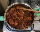 A picture of step 4 of Kienyeji chicken simplified.