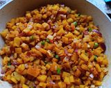 A picture of step 2 of Potato dry subji.