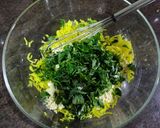 A picture of step 3 of Chickpea Pancakes.