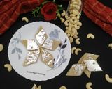 A picture of step 4 of Kaju Katli.