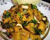 A picture of step 3 of Mint cabbage ghonta.