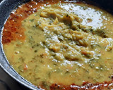 A picture of step 6 of Dal palak (spinach dal).